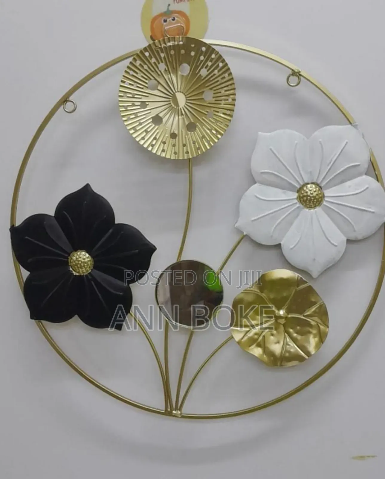 *New Arrival* Wall Hanging Gold Plated Metallic Flower
