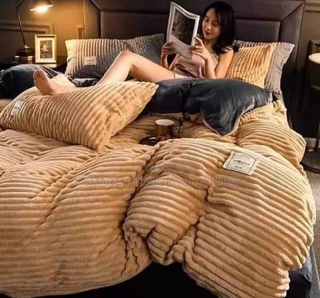 Light Brown Velvet Duvet