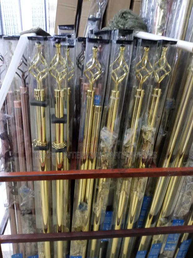 2m Gold Double Adjustable Rods - main view