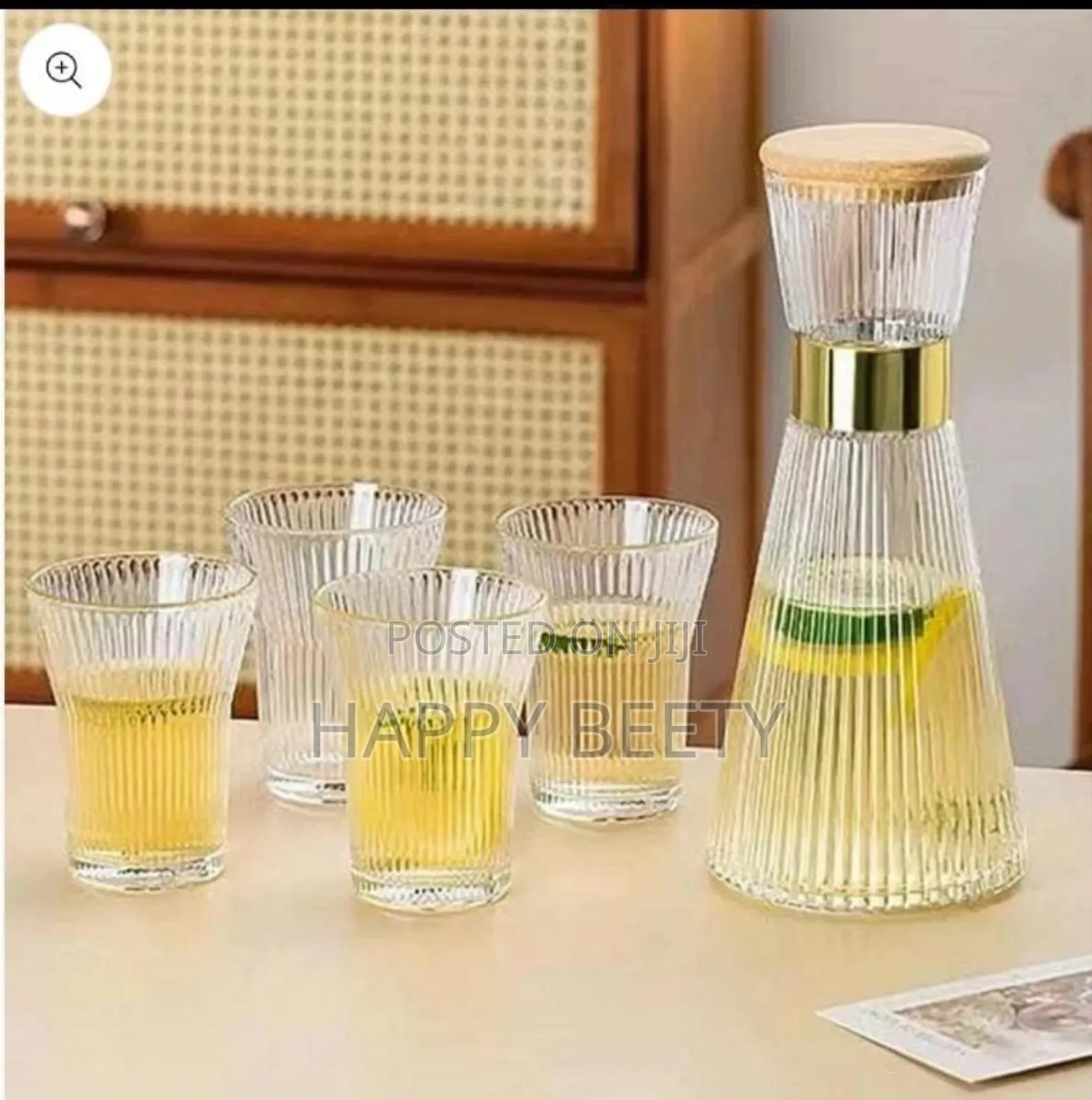 *Glass Carafe With Glasses*