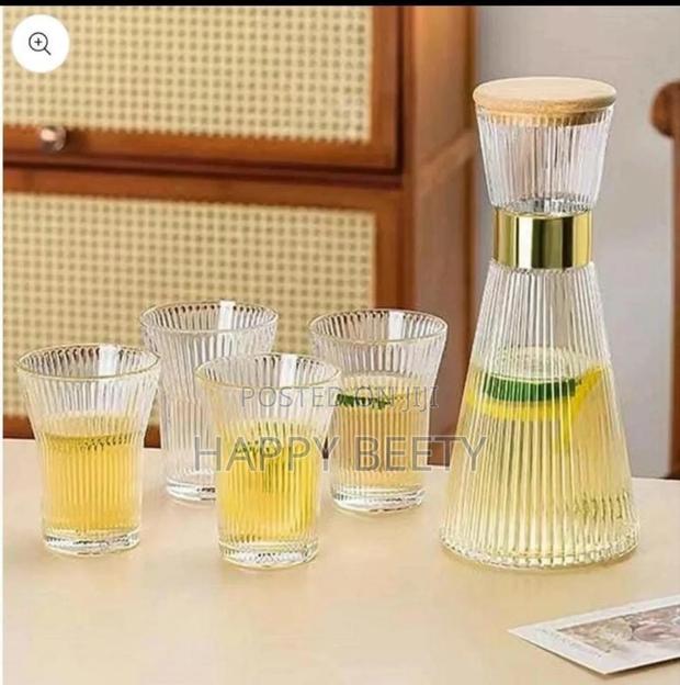 *Glass Carafe With Glasses*