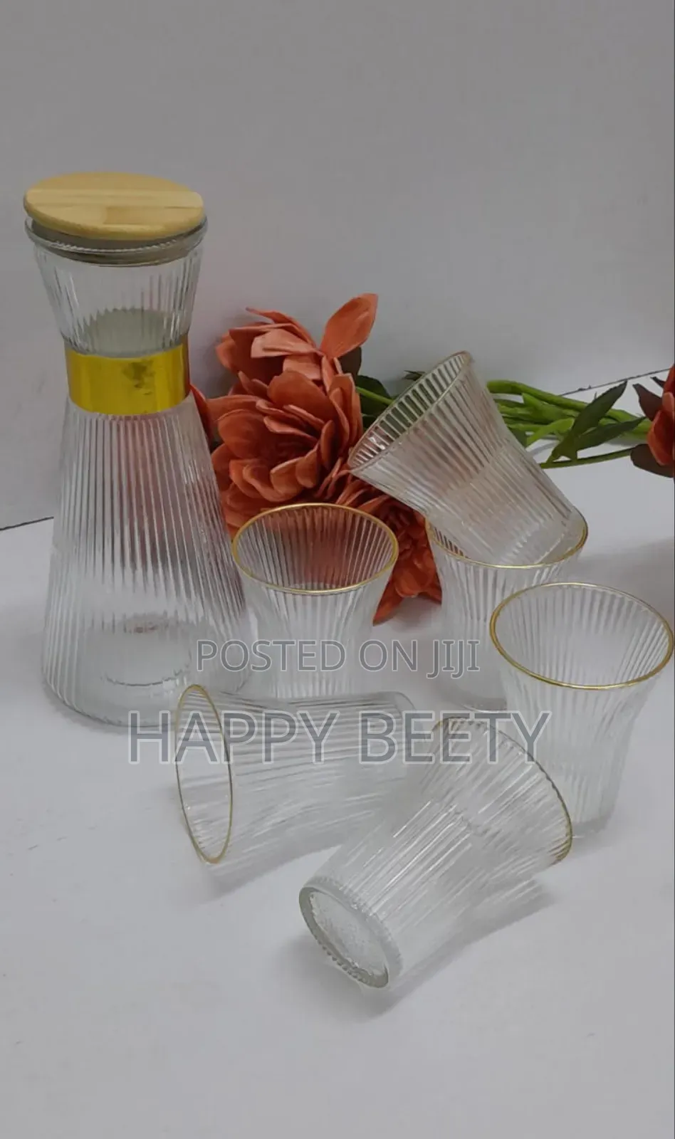*Glass Carafe With Glasses*
