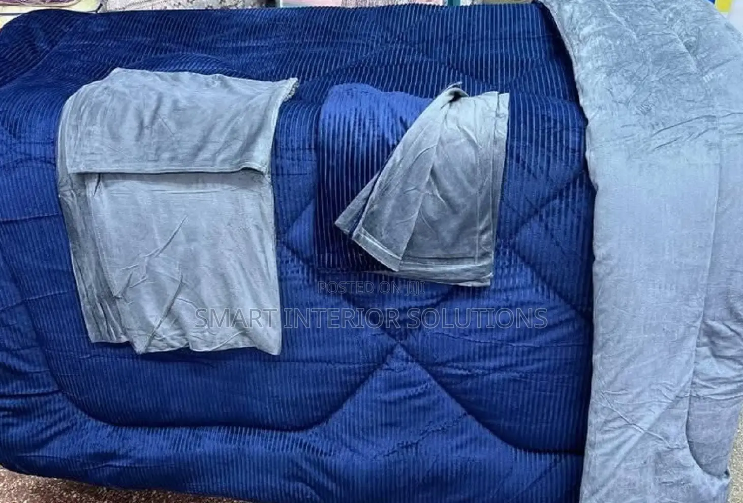 Navy Blue Warm Velvet Duvet