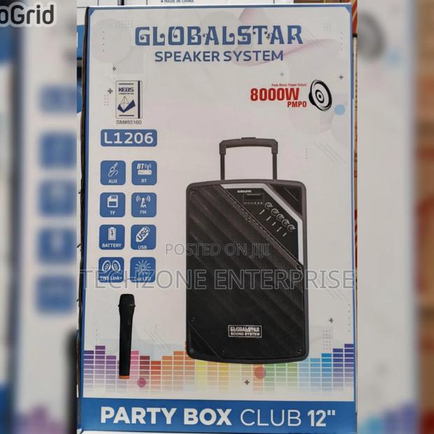 Globalstar Portable Club 12 Inches Trolley Portable Speaker System 