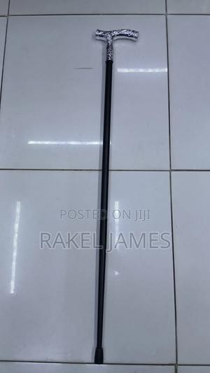 Silver T-Handle Walking Stick - thumbnail 2