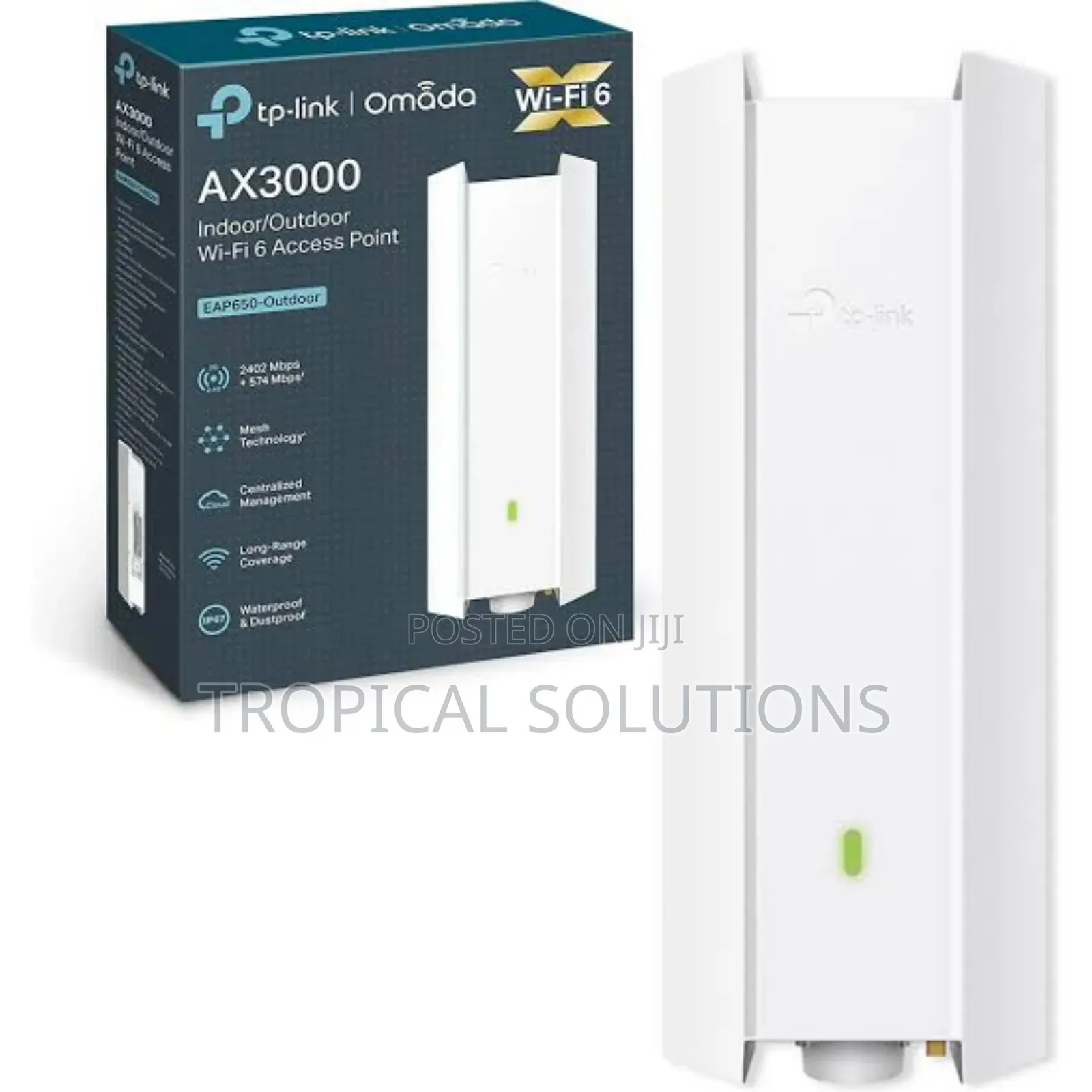 Tp-Link Ax3000 Indoor/Outdoor Wifi 6 Access Point Tl-Eap650
