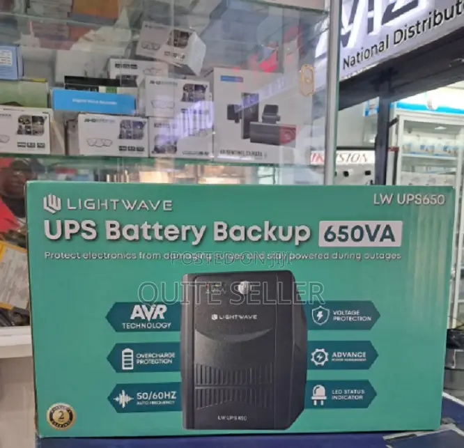 Lightwave 650va Back-Up Ups - Support Key Devices Such as Desktop