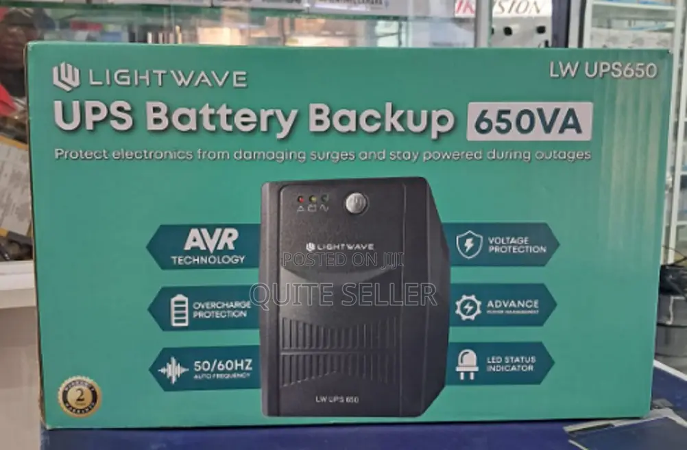 Lightwave 650va Back-Up Ups - Valuable Electronic.