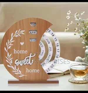 Perpetual Wooden Block Calendar