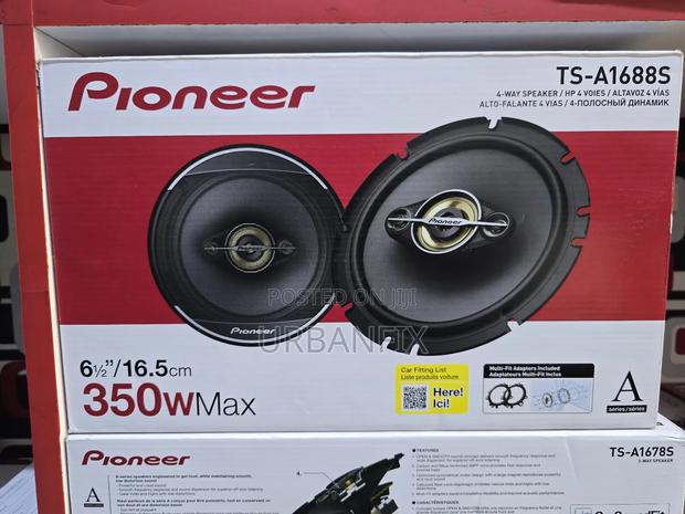 Piomeer Ts-A1688s 350watt Round Midrange Speakers With Spacers- A Pair - main view