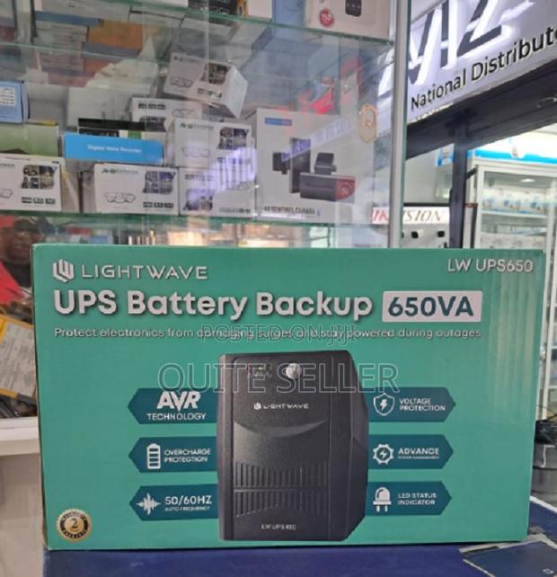 Lightwave 650 Va Ups - Suitable for Home Offices, Small Businesses