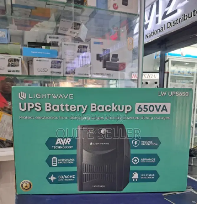 Lightwave 650 Va Ups - Suitable for Home Offices, Small Businesses