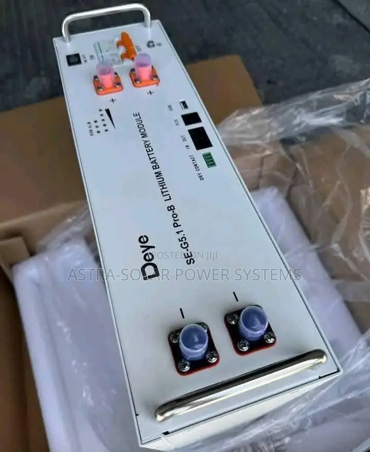 Deye 5.12kwh 51.2v 100ah High Voltage Lithium Ion Battery