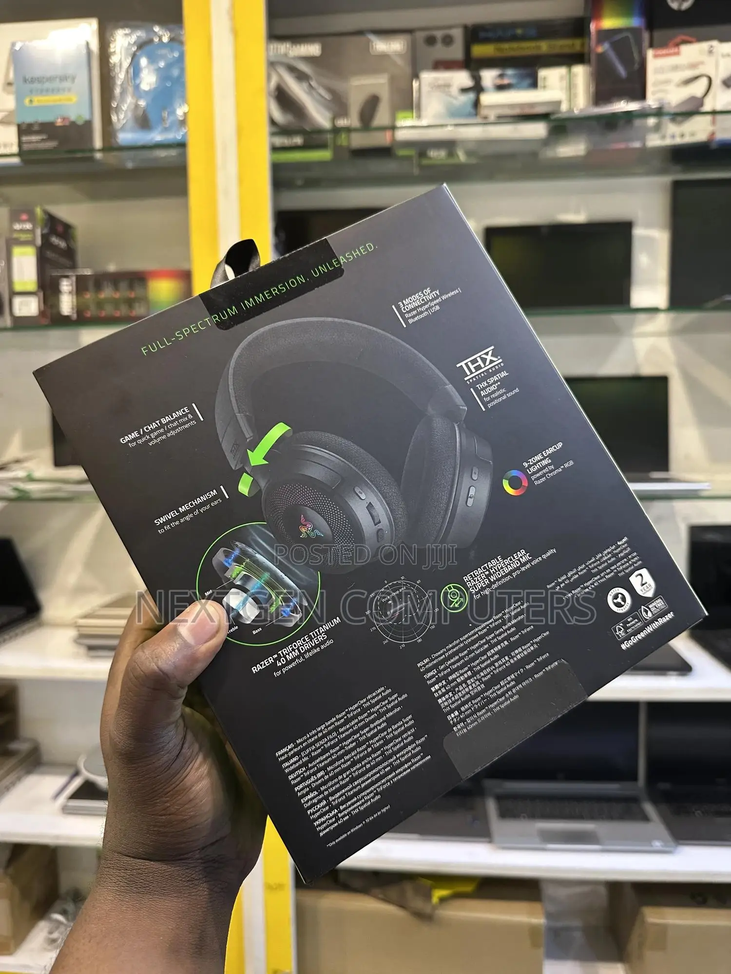Razer Kraken V4 Wireless Bluetooth Gaming Headsets With RGB
