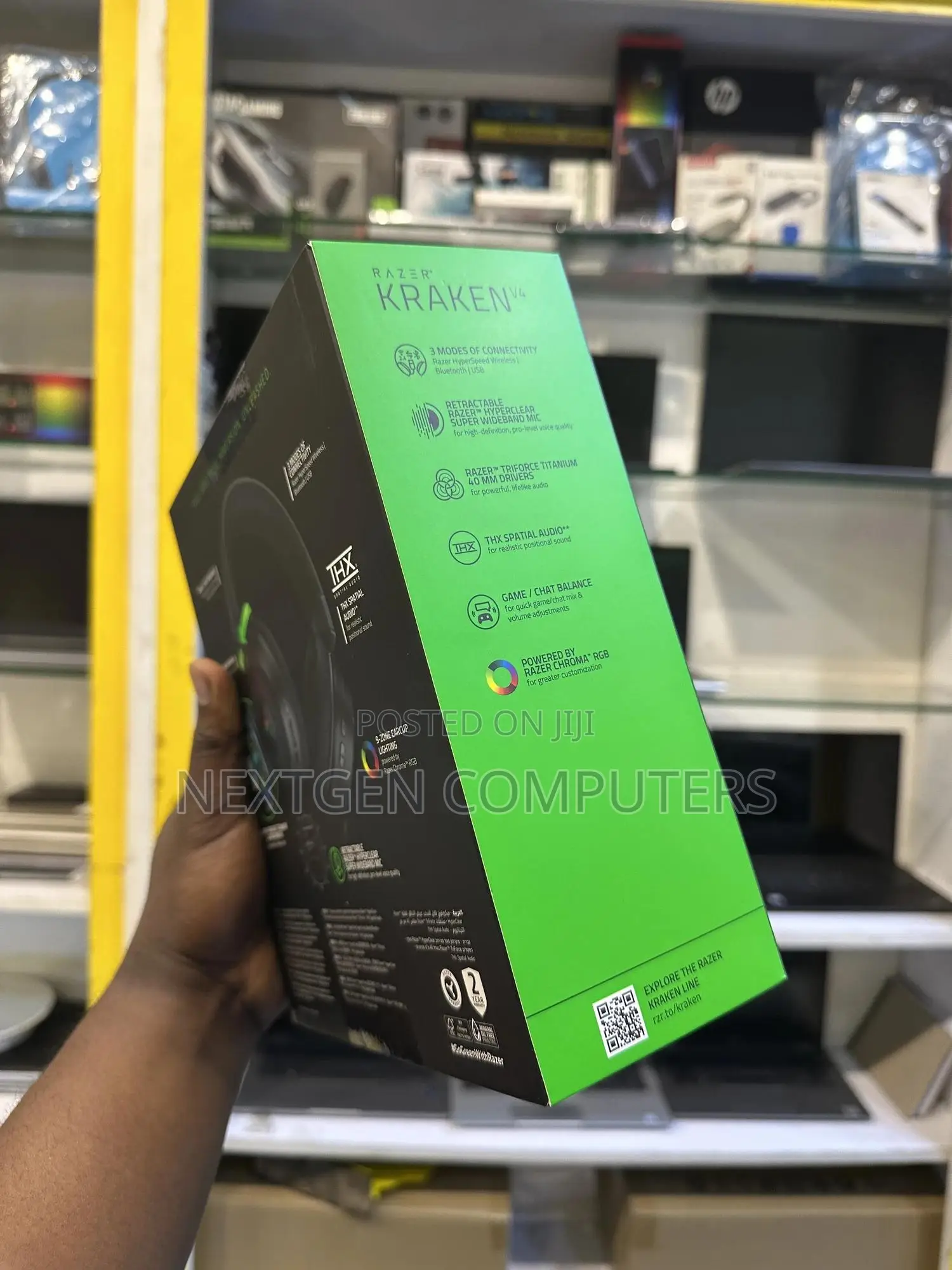 Razer Kraken V4 Wireless Bluetooth Gaming Headsets With RGB