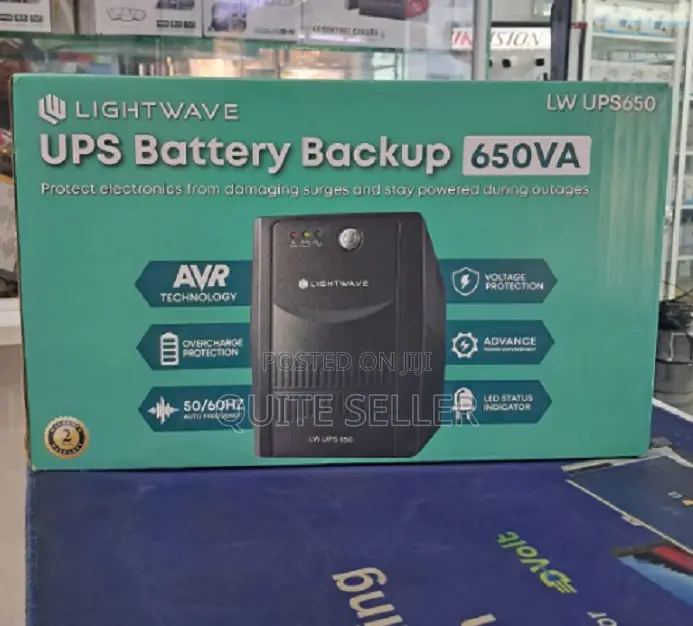 Lightwave Lw Ups 650va - Wide Input Voltage Range (140–300vac