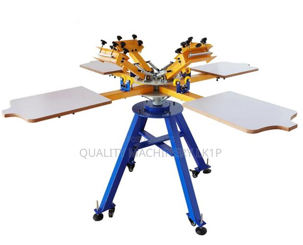 4 Colour 4 Station Screen Printing Machine