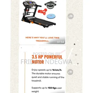 Treadmill With Free Dumbbells