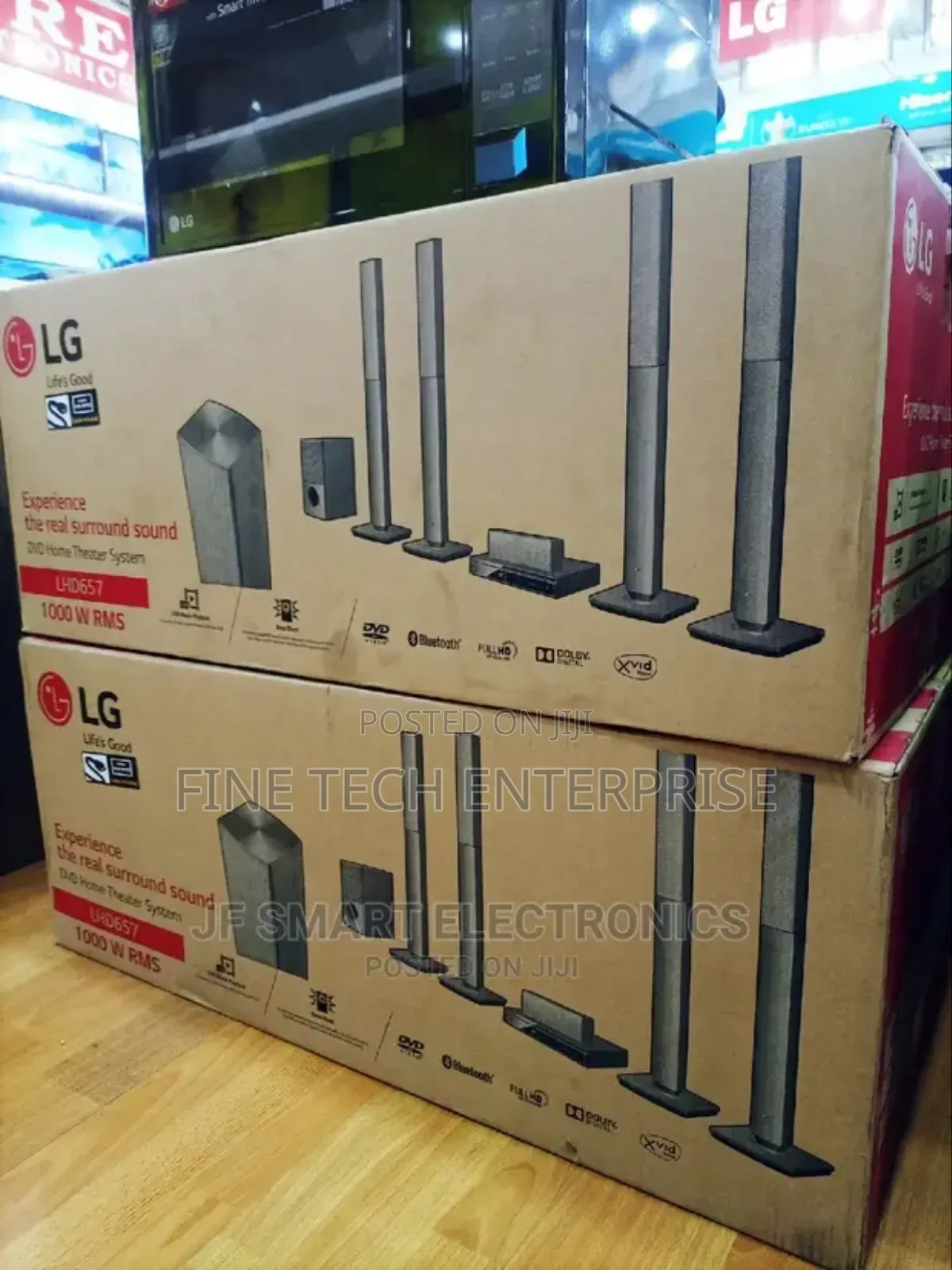 Lg Home Theater 1000wats
Model:Lhd657