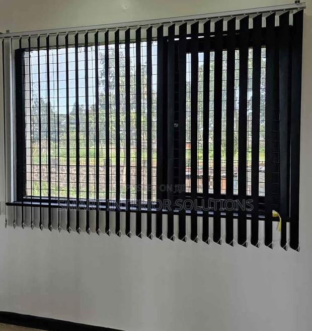 Black Vertical Blinds