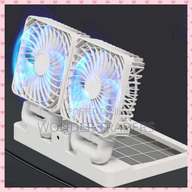 Car/Tabletop Double Head Super Cooling Rechargeable - main view