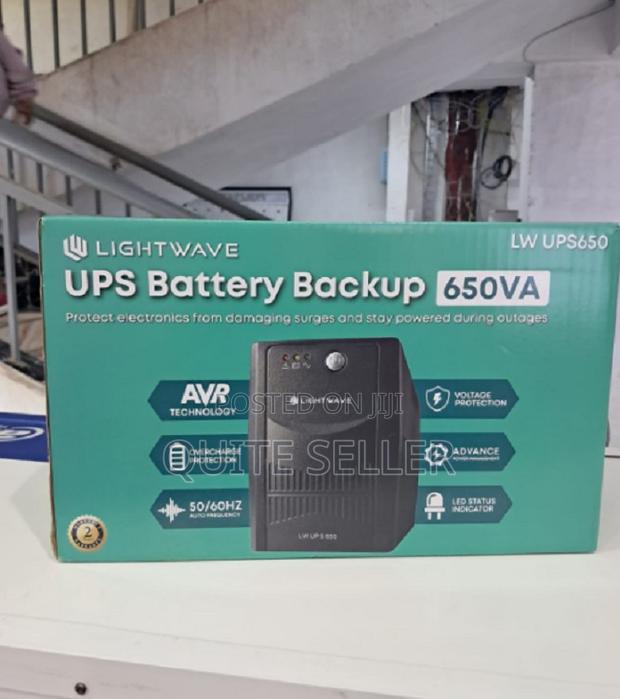 Lightwave Ups 650va With Fully Digitized Microprocessor Controlled