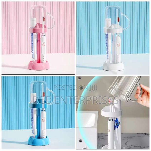 Adjustable Toothbrush Holder With Gargle Cup - thumbnail 2