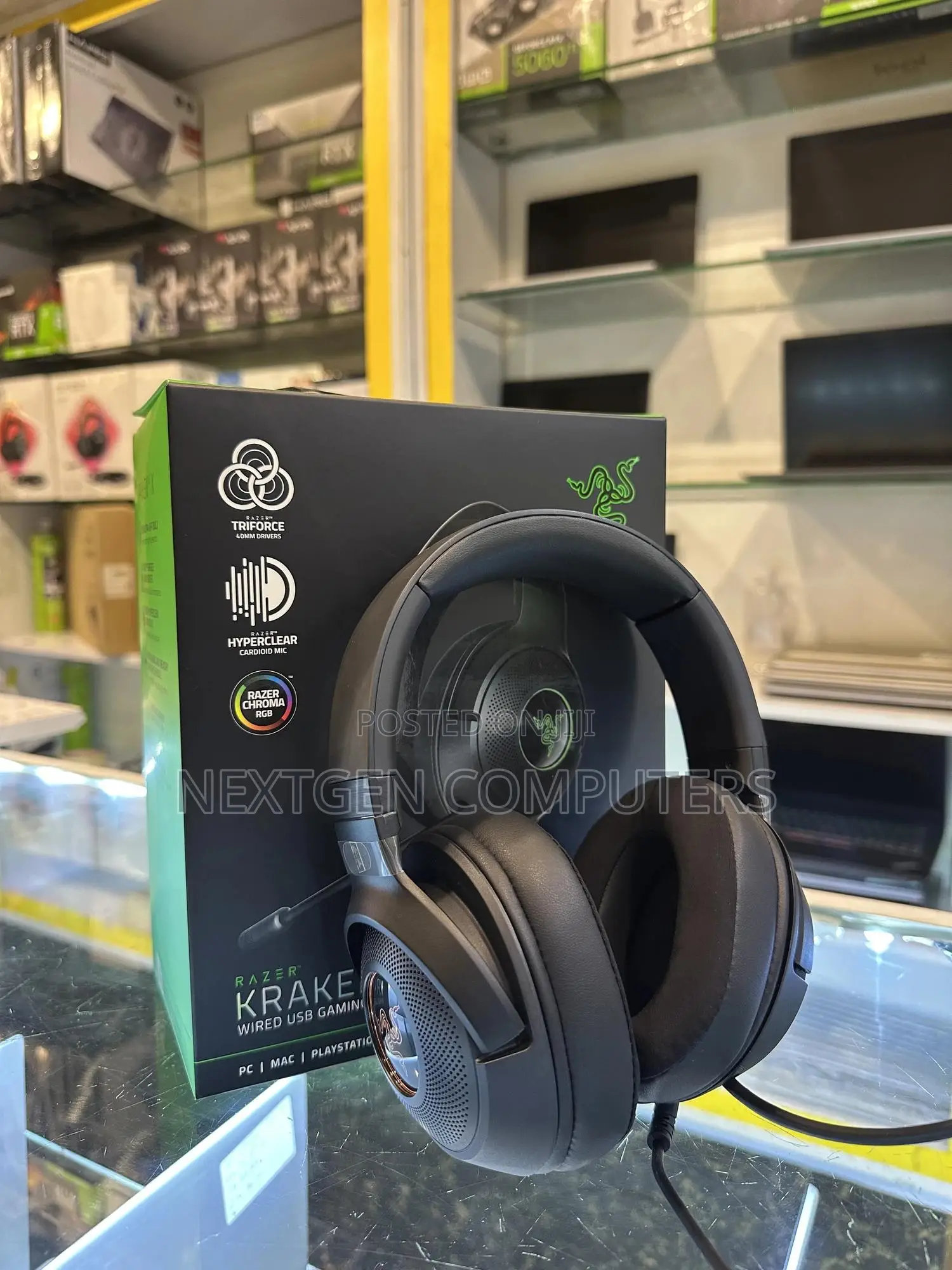 Razer Kraken V3 X 7.1 Wired Usb Gaming Headset With RGB Cardioid Mic