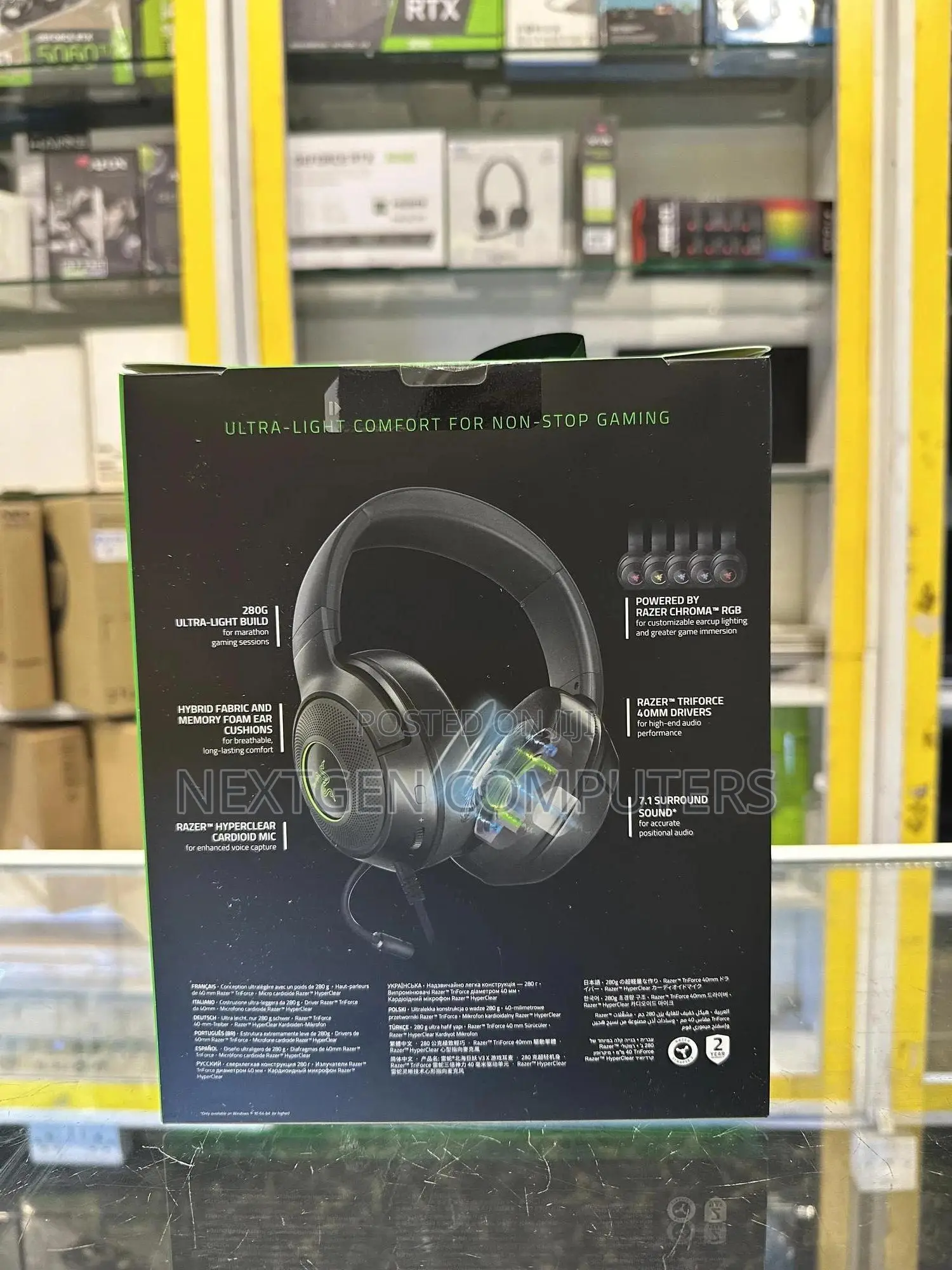 Razer Kraken V3 X 7.1 Wired Usb Gaming Headset With RGB Cardioid Mic