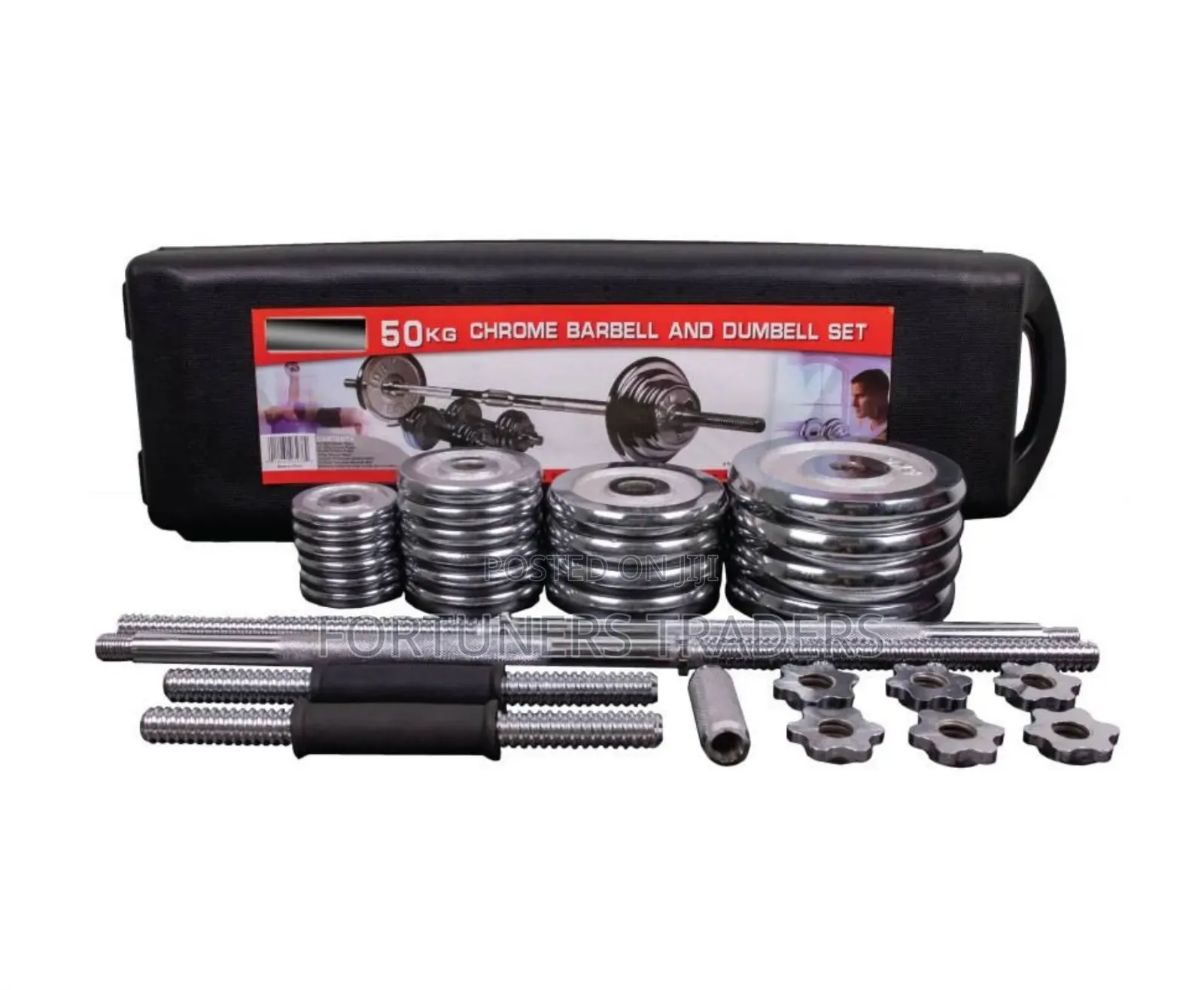 Chrome Dumbells 50kg