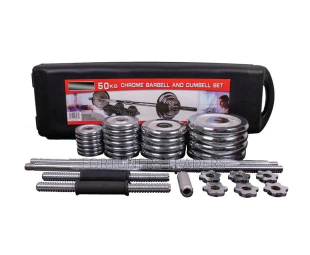 Chrome Dumbells 50kg
