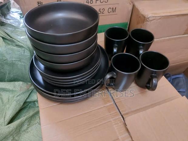 24pcs Mate Black Dinnerset