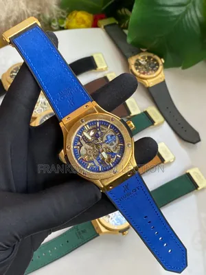 Blue Straps Hublot Gents Watch