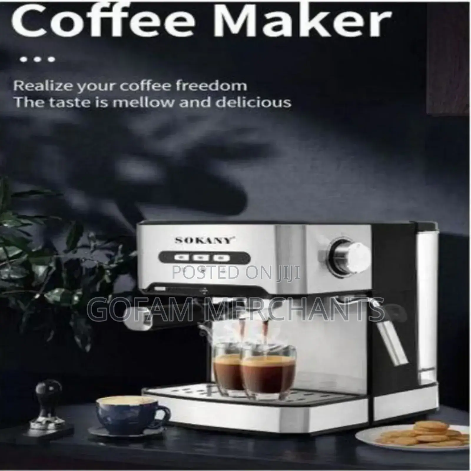 Sokany Quality Semi-Automatic Espresso and Cappuccino Maker