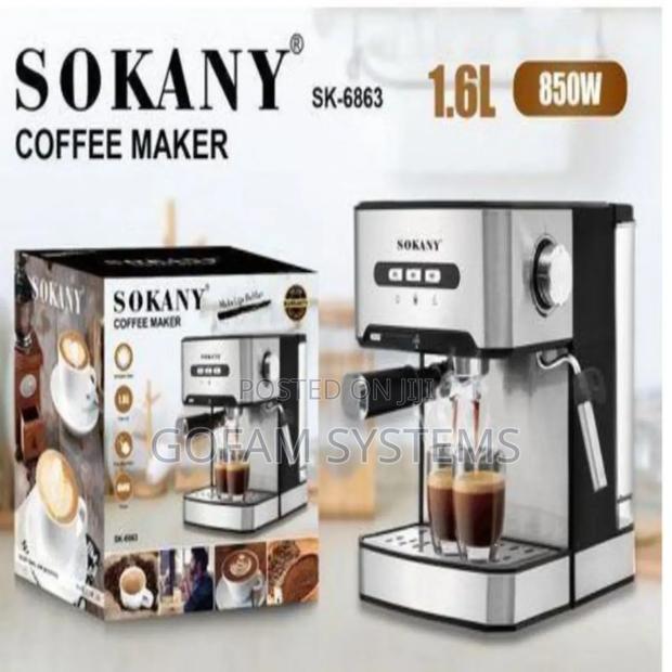 Sokany Quality Semi-Automatic Espresso and Cappuccino Maker - thumbnail 3