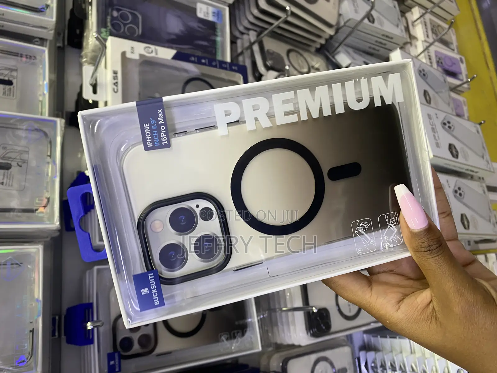 Temdan for iPhone 16 Pro Max Case Clear Compatible With Magsafe