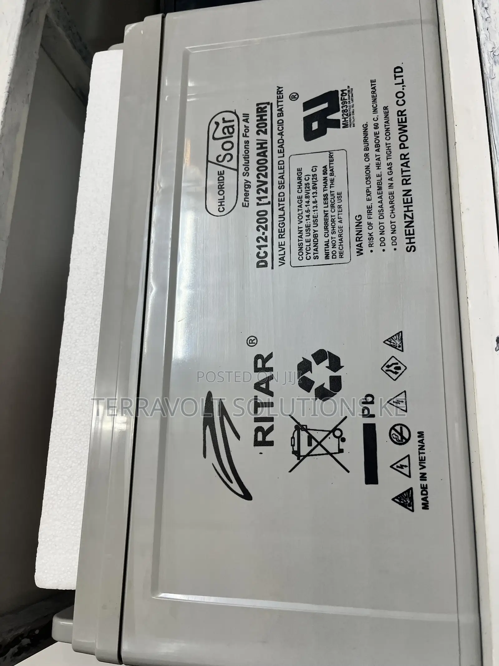 Ritar 12v. 200ah Heavy Duty Deep Cycle Battery