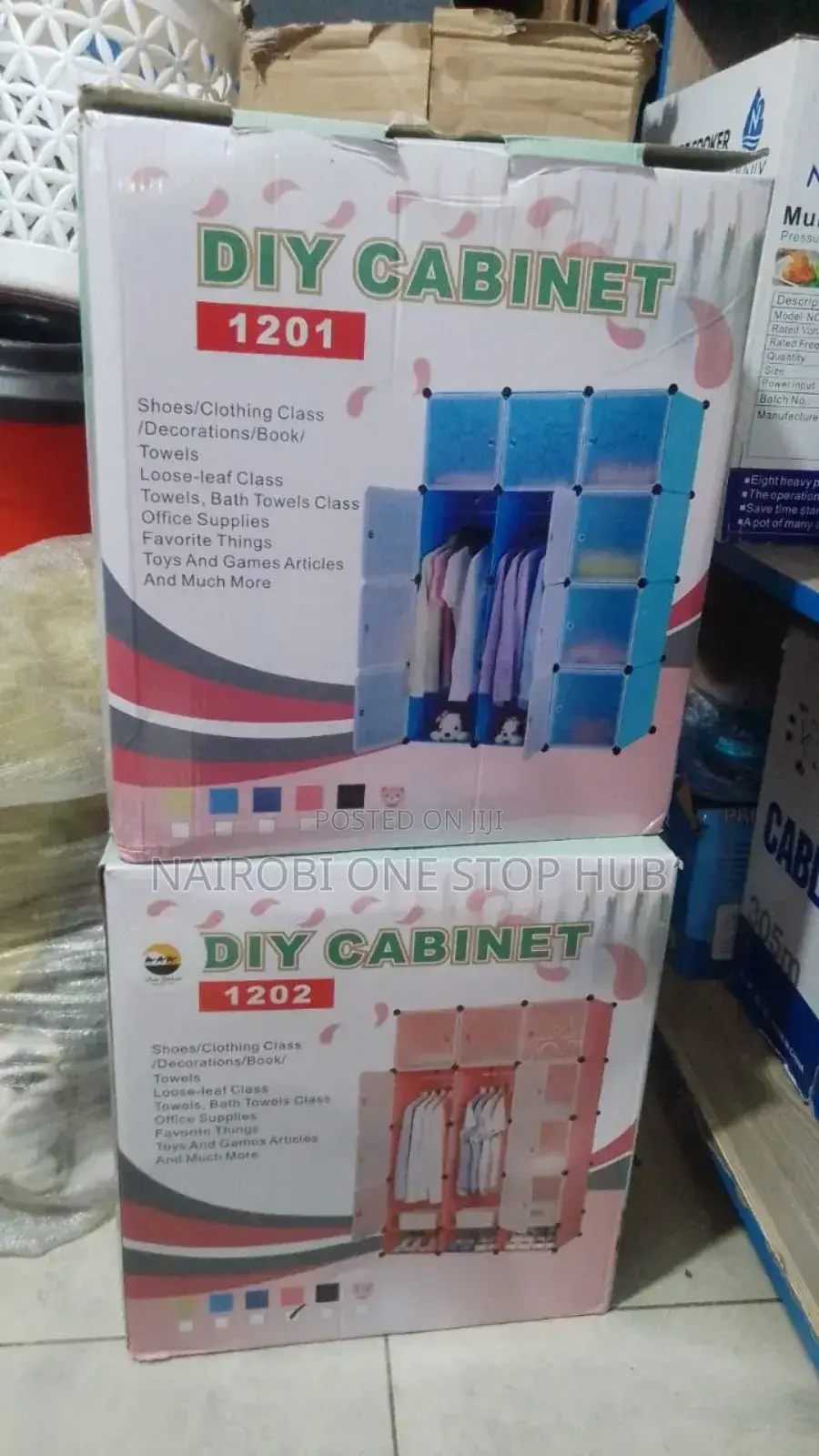 Nunix Plastic Portable 3 Column Nunix Wardrobe