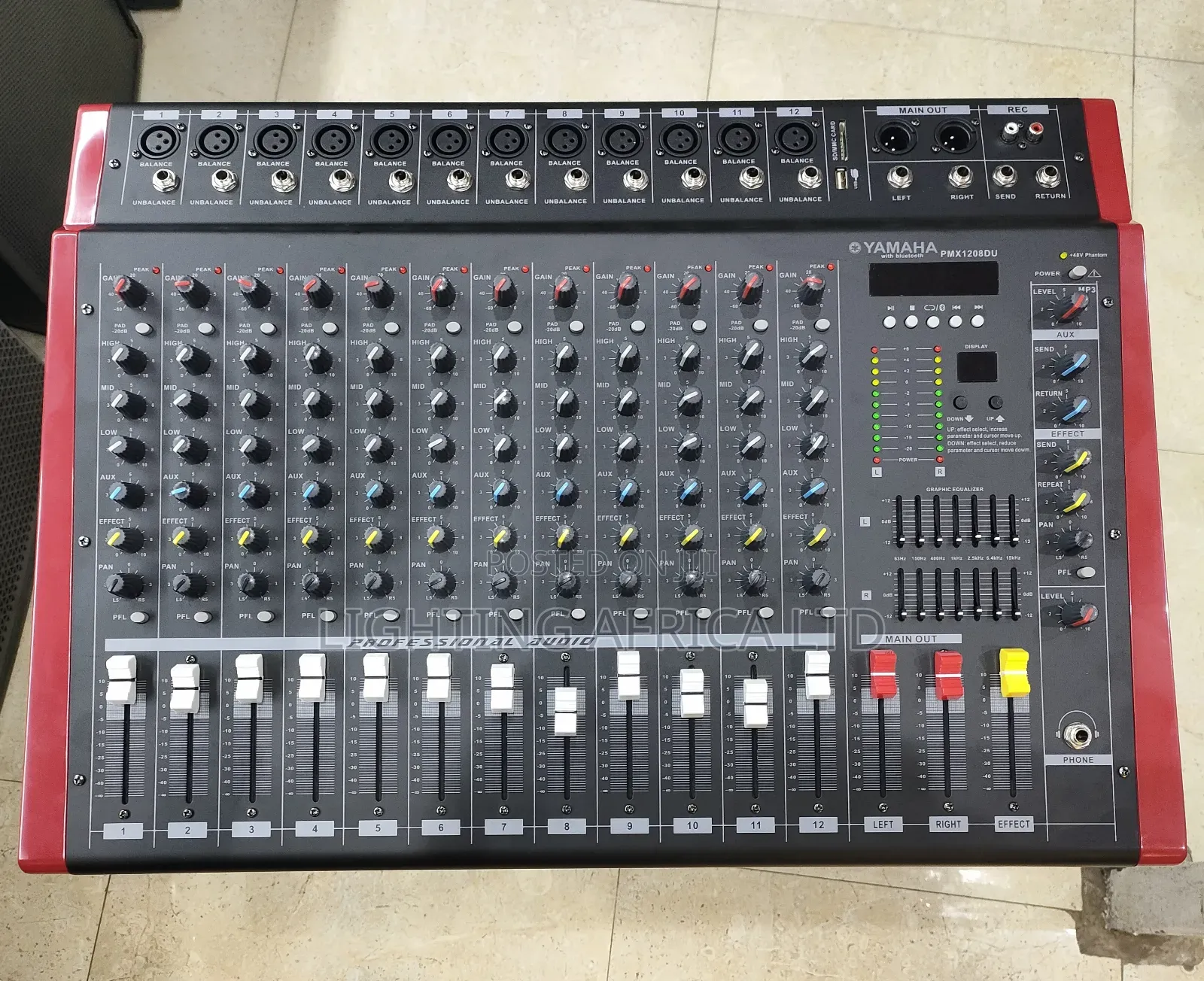 12 Channels Yamaha Powered Mixer With Usb/Blue Tooth