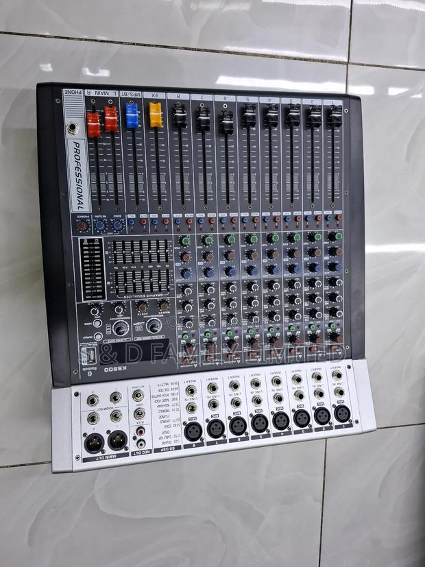 Ks800 Professional 8 Channels Powered Mixer - thumbnail 4