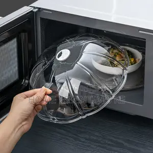 Microwave Splatter Cover With Transparent Base Plate