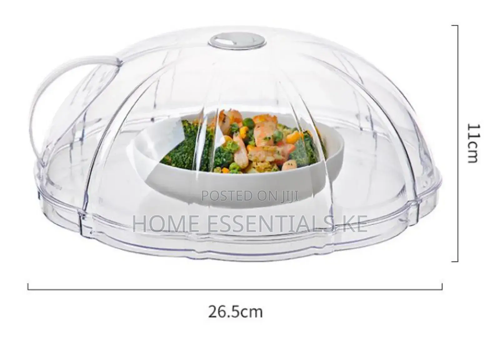 Microwave Splatter Cover With Transparent Base Plate