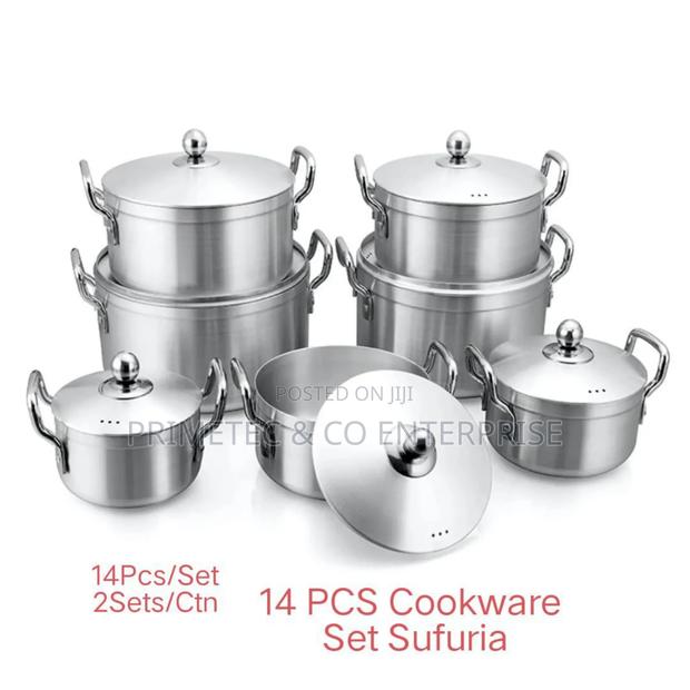 Greatstar 14pc Stainless Steel Cookware - main view