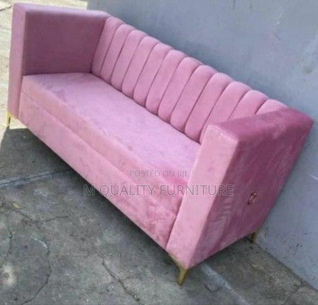 Sleek and Comfortable Pink 3 Seater