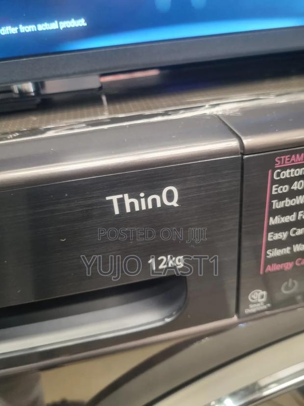 Lg 12kg Washer F4v9bwp2ee Black - thumbnail 3