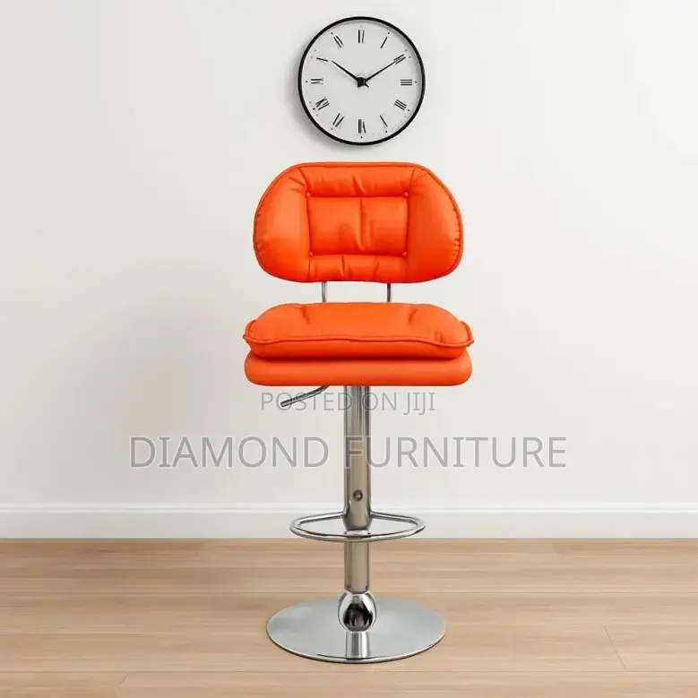 Bar Stool; Classic High Back Bar Chair