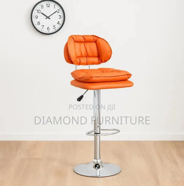 Bar Stool; Classic High Back Bar Chair