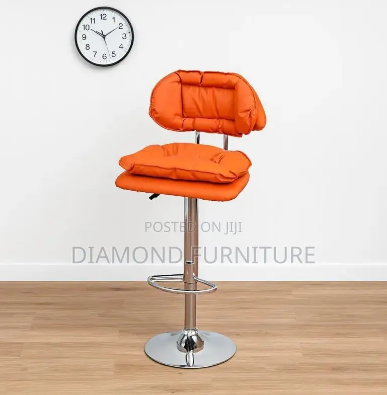 Bar Stool; Classic High Back Bar Chair