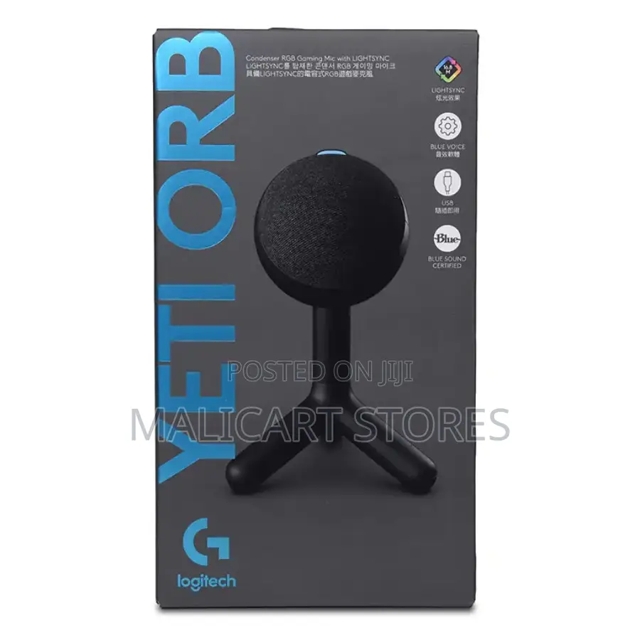 Logitech G Yeti Orb Condenser RGB Gaming Mic With Lightsync, Usb Mic