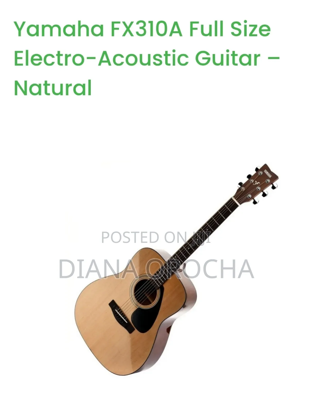 Yamaha Fx310a Full Size Electro-Acoustic Guitar – Natural